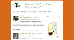 Desktop Screenshot of naturalcatcareblog.com
