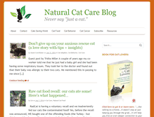 Tablet Screenshot of naturalcatcareblog.com